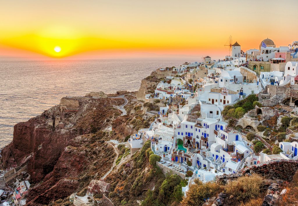 Oia town , Santorini island, Greece